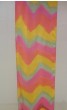 Silk Scarf with Colorful Zigzag Stripes by Galilee Silks