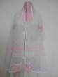 Women’s Tallit with Pink Stripes by Galilee Silks