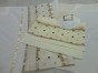 Tallit in White with Stripes and Squares by Galilee Silks