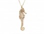 Seahorse Necklace with Pearl Patterns- Adina Plastelina