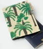 Passport Case with Date Palm Design in Canvas