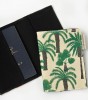 Passport Case with Date Palm Design in Canvas