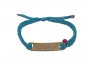 Kabbalah Bracelet with Turquoise String and Gold Plated Pendant in 18cm