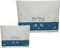 Tallit and Tefillin Bag Set in White and Blue Linen
