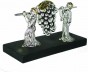 Figurine of Biblical Spies in Sterling Silver with Grapes