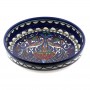 Armenian Ceramic Bowl with Flower, Peacock and Grapevine Design 