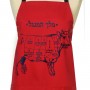 Barbara Shaw Apron - King of the Grill (Black / Red)