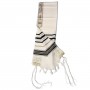 Traditional Wool Tallit – Black and Gold Stripes