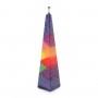 Pyramid Havdalah Candle by Galilee Style Candles - Rainbow